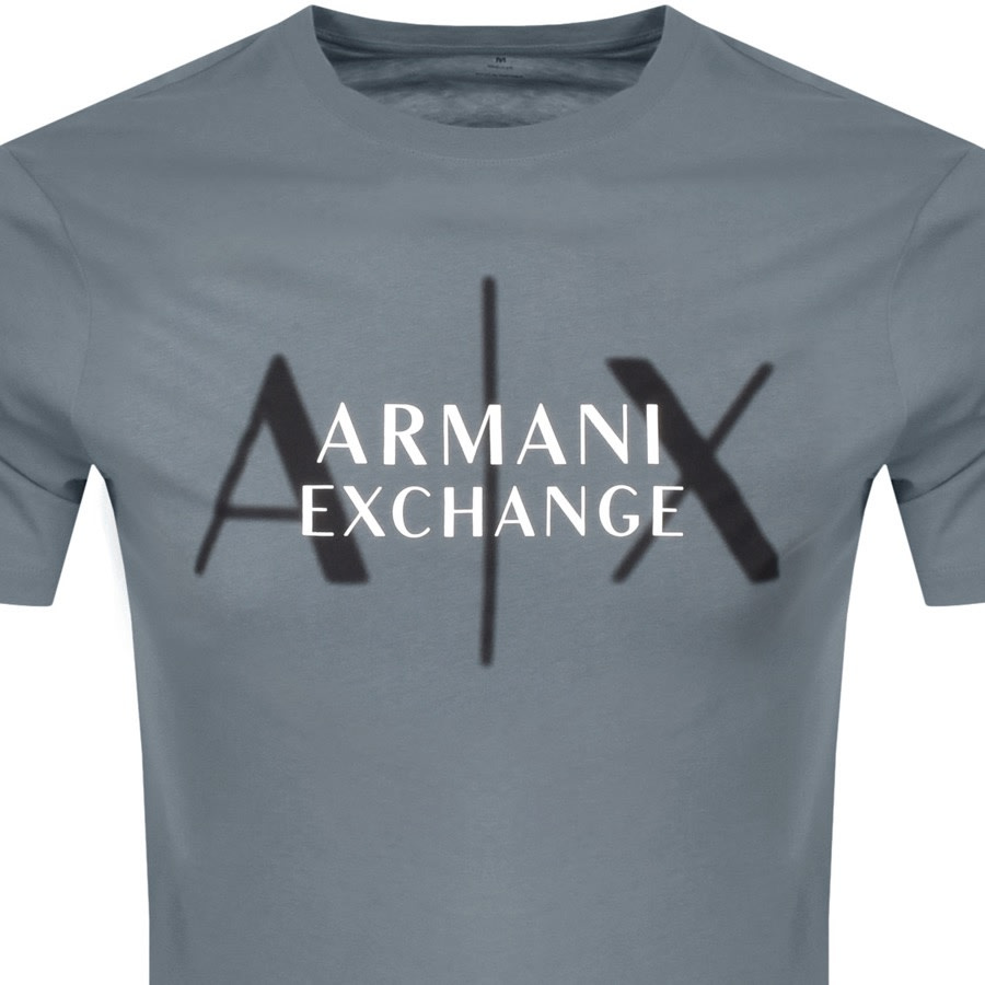 Alternative Image for ProductArmani Exchange Crew Neck Logo T Shirt Grey2
